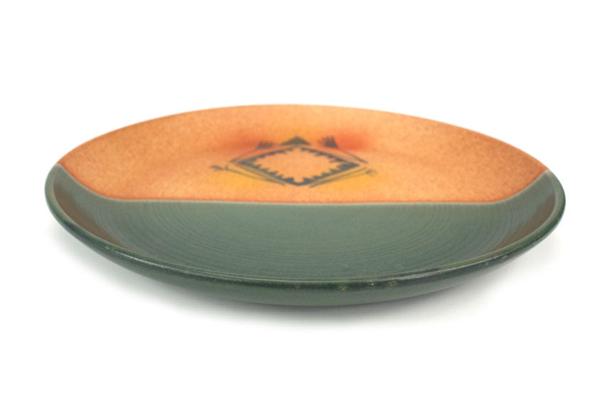 Thai ceramic plates - Primitive design - large size, hand decorated - farangshop-co