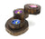 3 Step Teak Candle Holder - farangshop-co