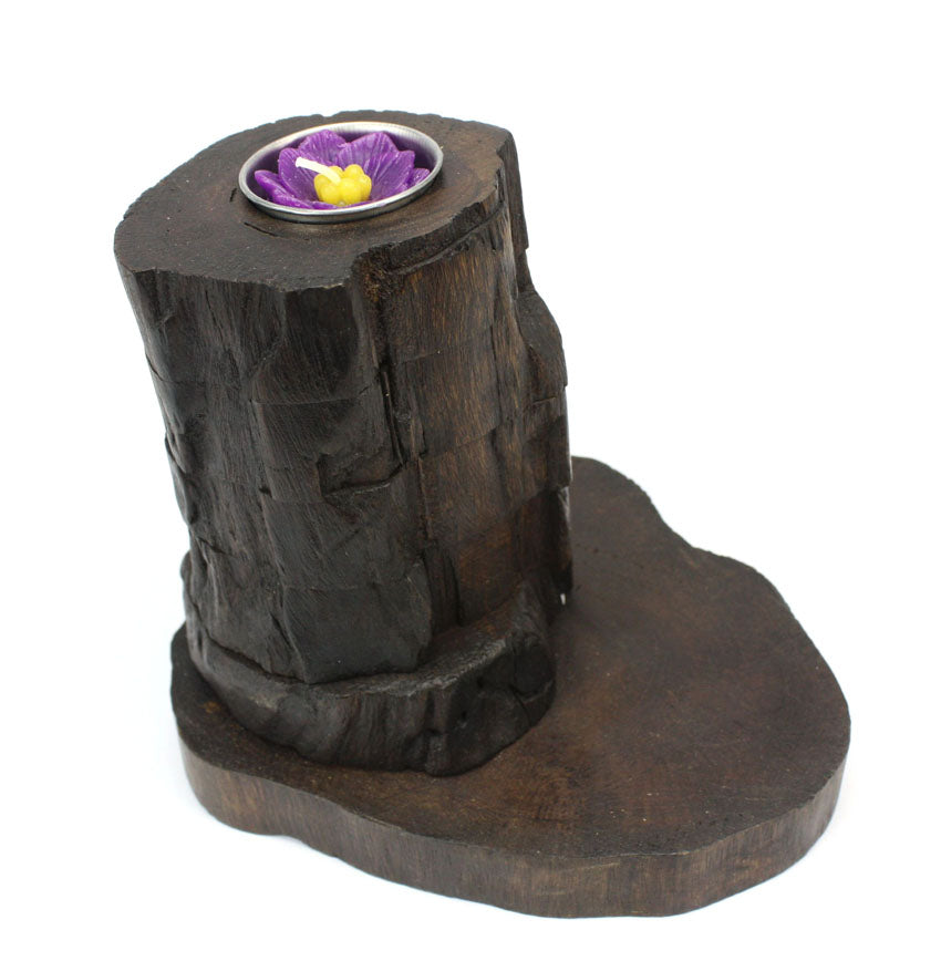 5 Step Teak Candle Holder Farang