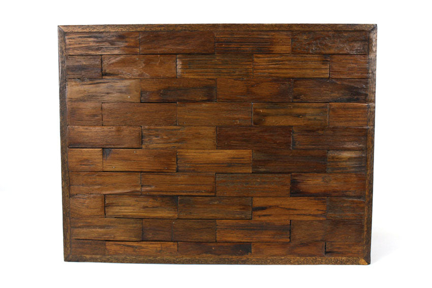 Thai furniture - Low table - single drawer, reclaimed teakwood - farangshop-co