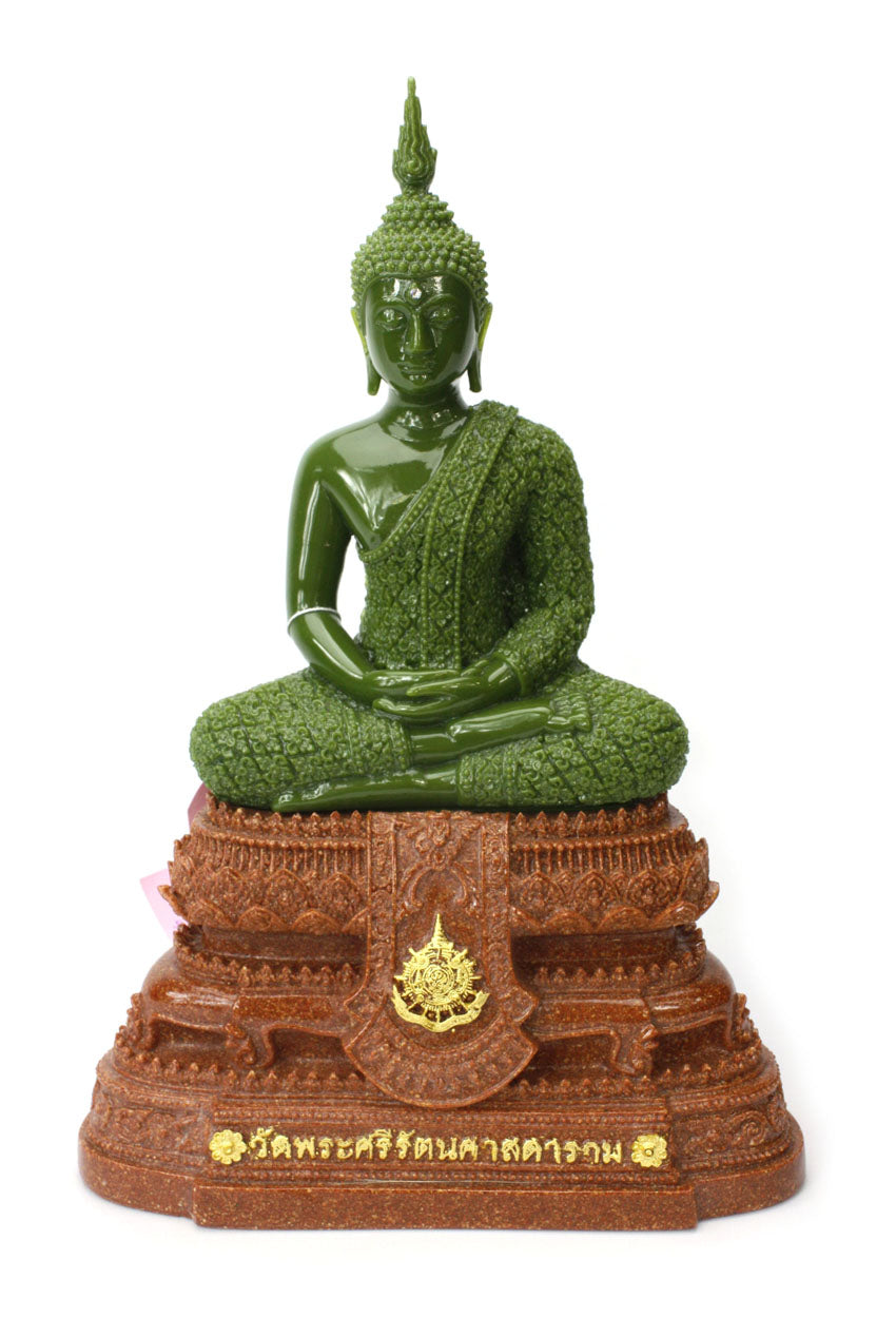 Thai Royal Palace Emerald Buddha, Rainy season attire, 28cm high - farangshop-co