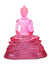 Thai Resin Translucent Seated Buddha, 38cm high, Single Colour - Choice of Colours - farangshop-co