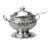 Traditional Thai Aluminium Metal Rice Serving Bowl and Serving Spoon, 20cm diameter - farangshop-co