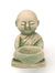 Small Seated Sandstone monk tealight candle holder - Options with Real Gold Leaf or Plain Finish, 12cm high - farangshop-co
