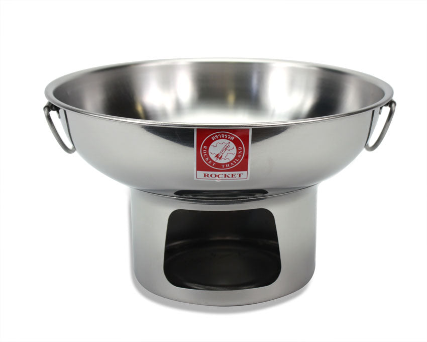 Traditional Thai Stainless Shabu Pot, 20cm - farangshop-co
