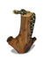 Handmade Snake Sculpture on Natural Wooden Tree Stand, Small 22-30cm Size - farangshop-co