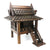 Thai Teak Wood Spirit House, Medium 34cm high - farangshop-co
