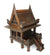 Thai Teak Wood Spirit House, Large 55cm high - farangshop-co