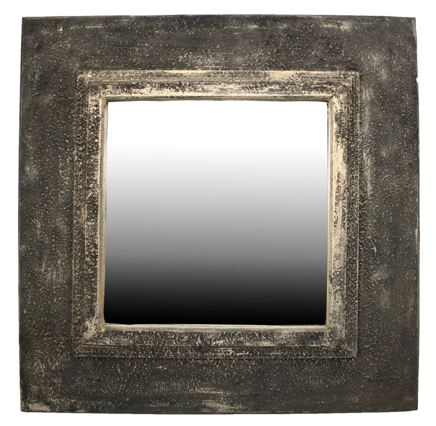 Thai mirror, contemporary textured frame, M25 - farangshop-co