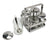 Thai Condiment Set, Stainless Steel, 6 oz glasses, 14cm high x 13cm wide - farangshop-co