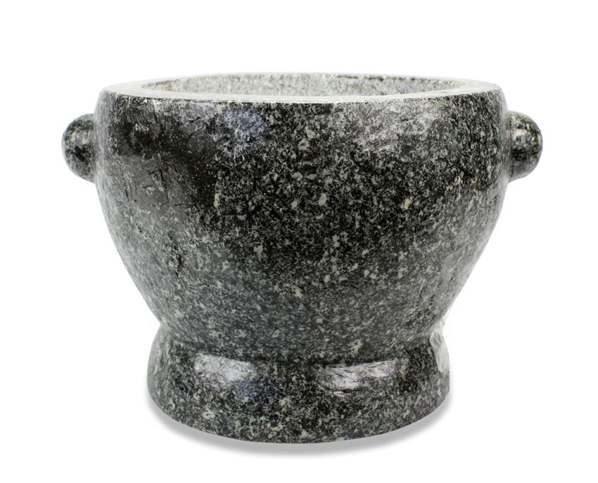 Thai Stone Mortar and Pestle, Huge 12 inch size, 32kg, Extra Large Decorator&#39;s Piece - farangshop-co