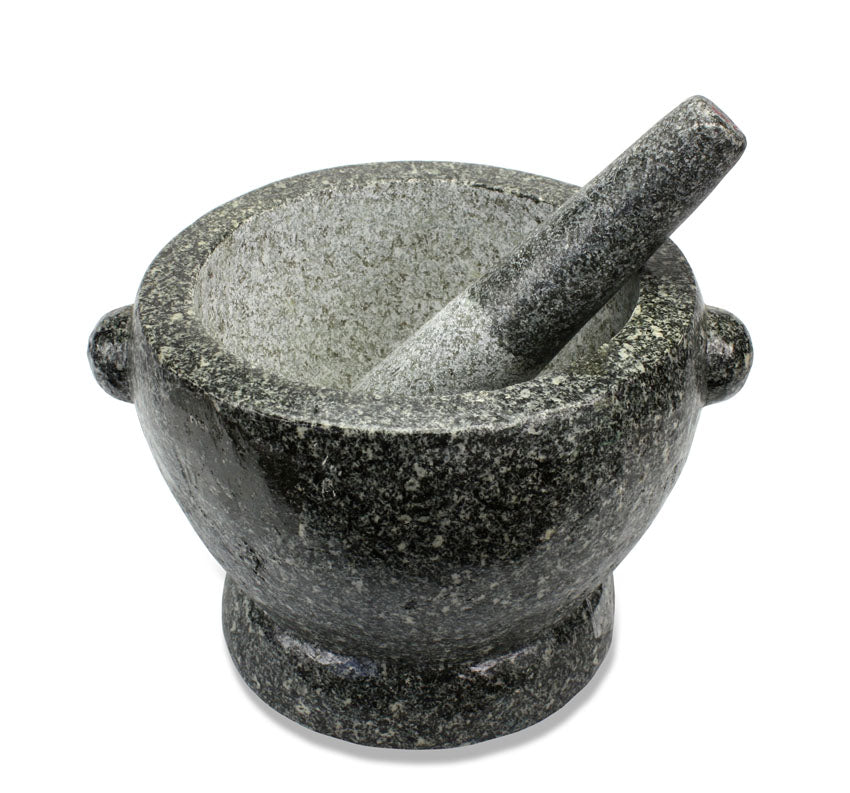 Thai Stone Mortar and Pestle, Huge 12 inch size, 32kg, Extra Large Decorator&#39;s Piece - farangshop-co