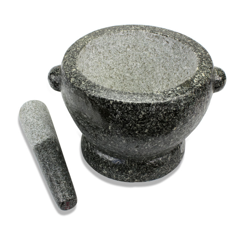 Thai Stone Mortar and Pestle, Huge 12 inch size, 32kg, Extra Large Decorator&#39;s Piece - farangshop-co