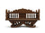 Ornamental Howdah from Thailand - Display stand for Buddhas - Ganesh - Votive Figurines - farangshop-co