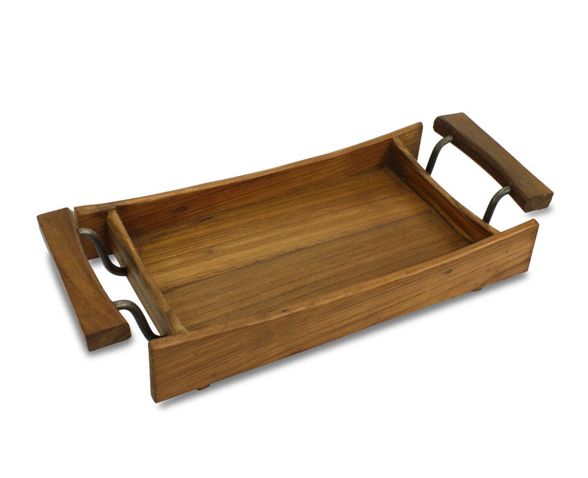 Reclaimed Teak Wood Tray - 3 sizes - farangshop-co