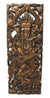 Carved teak wall panels, Ganesh design, 90cm x 35cm, GN20 - farangshop-co