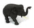 Teak elephant - hand carved (medium) - approx 15cm high - farangshop-co