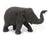 Teak elephant - hand carved (small) - approx 10cm high - farangshop-co