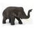 Teak elephant - hand carved (small) - approx 10cm high - farangshop-co