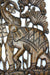 Hand carved teak wood panel, Pair of Elephants, single panel, 60cm x 60cm - farangshop-co
