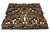 Hand carved teak wood panel, Pair of Elephants, single panel, 60cm x 60cm - farangshop-co