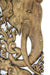 Pair of carved teak wall panels, Elephant design, each 90cm x 35cm, ED02 - farangshop-co