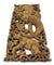 Pair of carved teak wall panels, Elephant design, each 90cm x 35cm, ED02 - farangshop-co