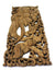 Pair of carved teak wall panels, Elephant design, each 90cm x 35cm, ED02 - farangshop-co