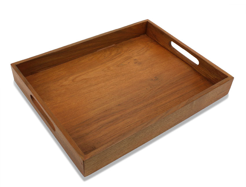 Reclaimed Teak Wood Tray - 33cm x 25cm - farangshop-co