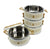 Thai Temple Style Insulated Food Carrier, 4 bowls, 16cm x 4 - farangshop-co