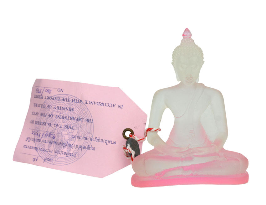 Thai Translucent Resin Buddha, Duotone color - 3 colours available, Small Size 10cm - farangshop-co