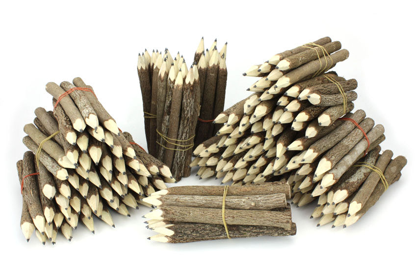 Tree Branch Twig Pencils Bundle (natural wood) - Medium Size 13cm (5 inch) - farangshop-co