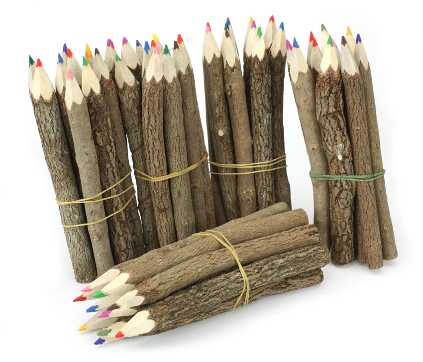 Tree Branch Twig Pencils Bundle (natural wood) - Medium Size 13cm (5 inch) - farangshop-co