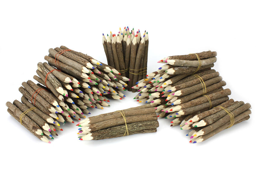 Tree Branch Twig Pencils Bundle (natural wood) - Medium Size 13cm (5 inch) - farangshop-co