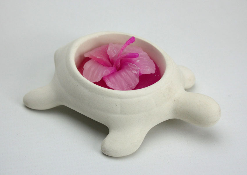 Thai Turtle Tealight Holder, Ceramic, Sandstone look - farangshop-co