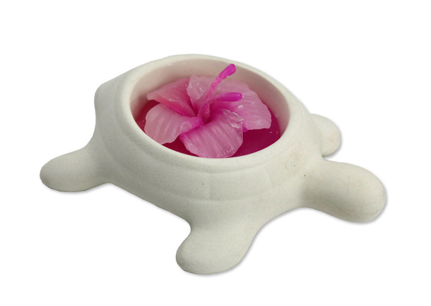 Thai Turtle Tealight Holder, Ceramic, Sandstone look - farangshop-co
