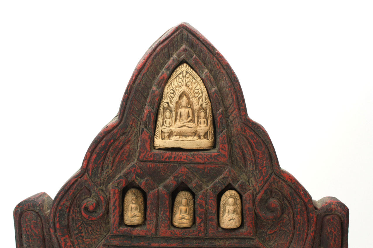 Buddhist Votive panel on stand - 74cm high - farangshop-co