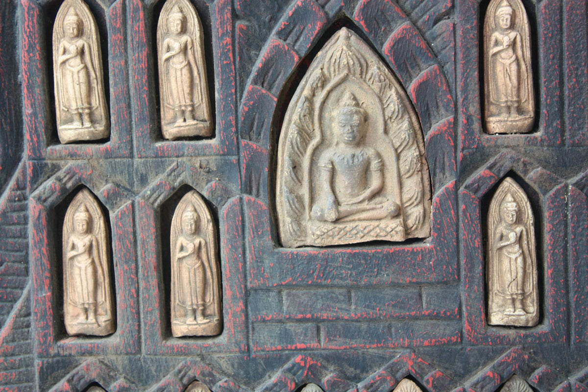 Buddhist Votive panel - 102cm high - farangshop-co