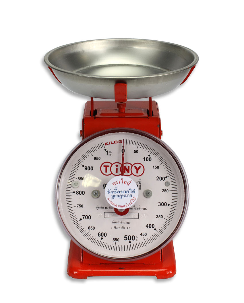 Thai Single Dial Weighing Scale, 1kg, Mechanical Steel Metal Scale - farangshop-co