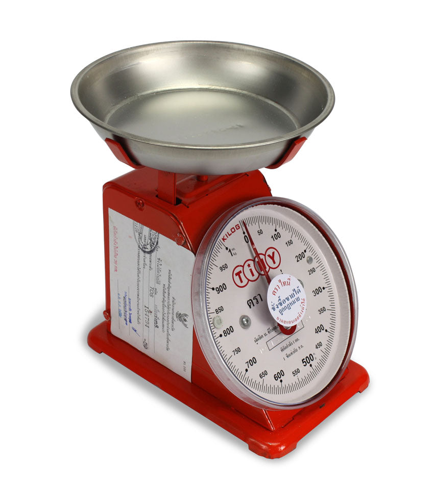 Thai Single Dial Weighing Scale, 1kg, Mechanical Steel Metal Scale - farangshop-co