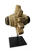 Wheel axle on stand, Thai teak wood sculpture - extra large, 68cm high. - farangshop-co