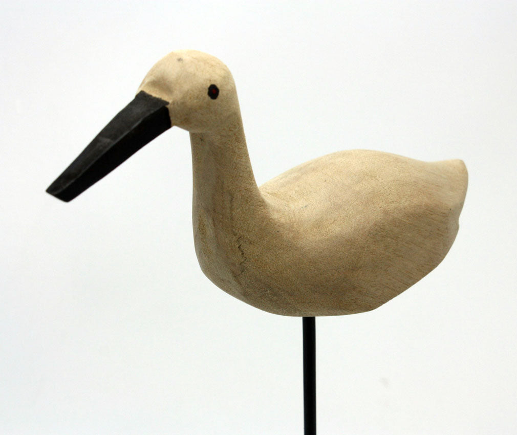Thai Wooden Bird on Stand - farangshop-co
