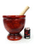 Thai Wooden Mortar and Pestle, 11 inch size - farangshop-co