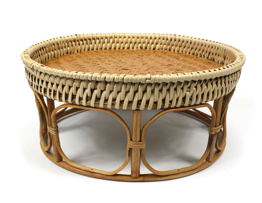 Large Thai Bamboo Kantok Tables - Lanna Dinner Set - 3 sizes available - farangshop-co