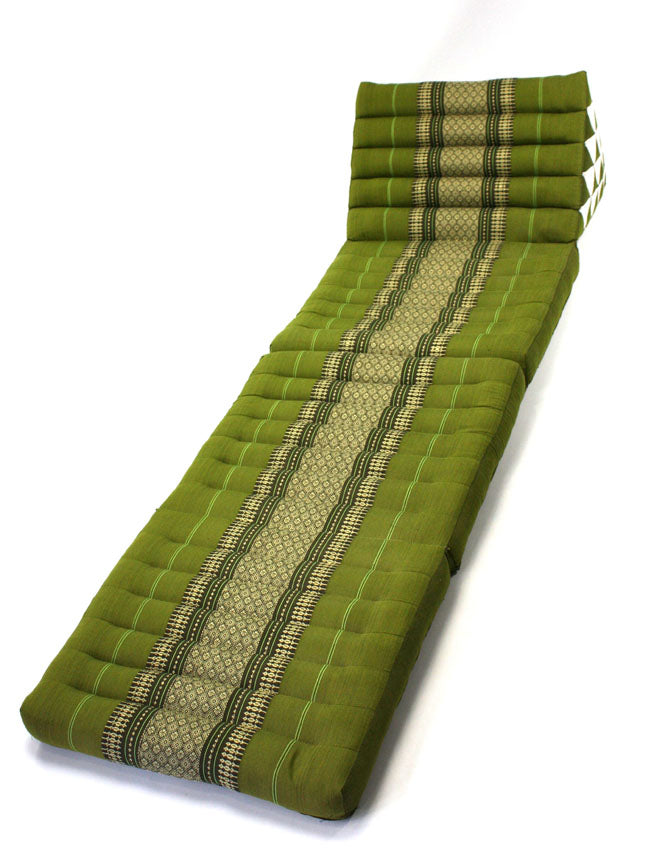 Bamboo green pattern jumbo three fold Thai Cushion - farangshop-co