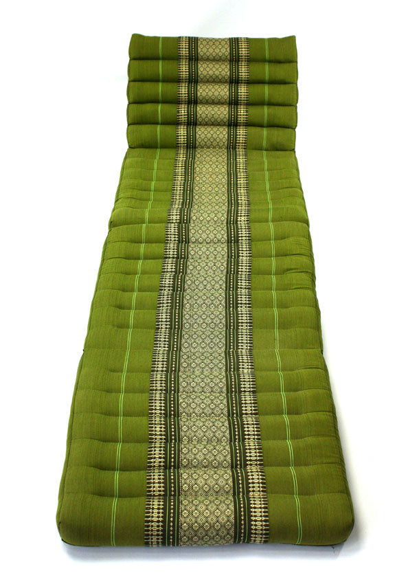 Bamboo green pattern jumbo three fold Thai Cushion - farangshop-co