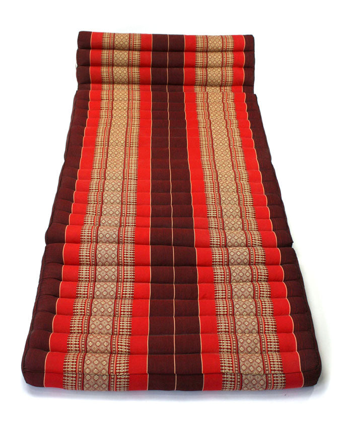 Maroon Pattern super standard three-fold Thai daybed - farangshop-co