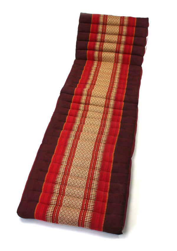 Maroon pattern jumbo three fold Thai Cushion - farangshop-co