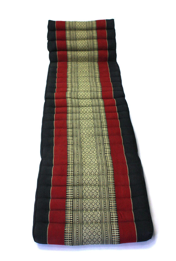 Red and Black Pattern standard three fold Thai Cushion - farangshop-co