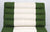 Green and cream cotton linen fabric standard three-fold Thai cushion - farangshop-co
